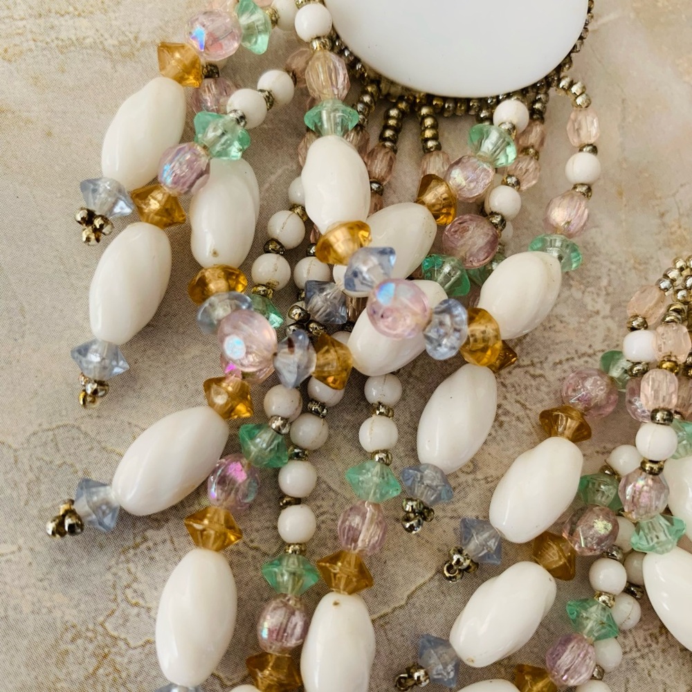Chipita Beaded Chandelier Pierced Earrings - Picture 2 of 4